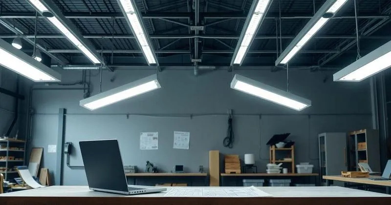 Iluminação para galpões industriais