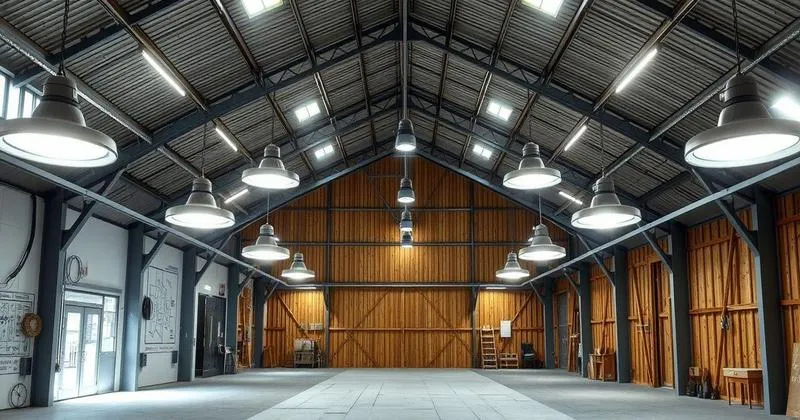 Projeto de iluminação industrial