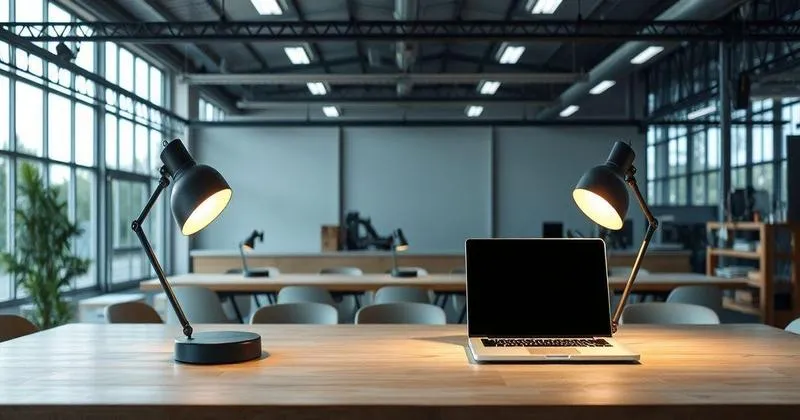 Projeto de iluminação industrial em curitiba