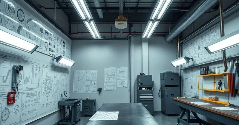 Projeto de iluminação industrial em Santa Catarina